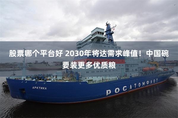 股票哪个平台好 2030年将达需求峰值！中国碗要装更多优质粮