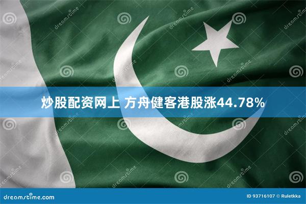炒股配资网上 方舟健客港股涨44.78%